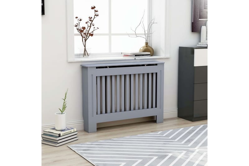 Radiatordeksel antrasitt 112x19x81 cm MDF - Møbler - Bord - Spisegruppe