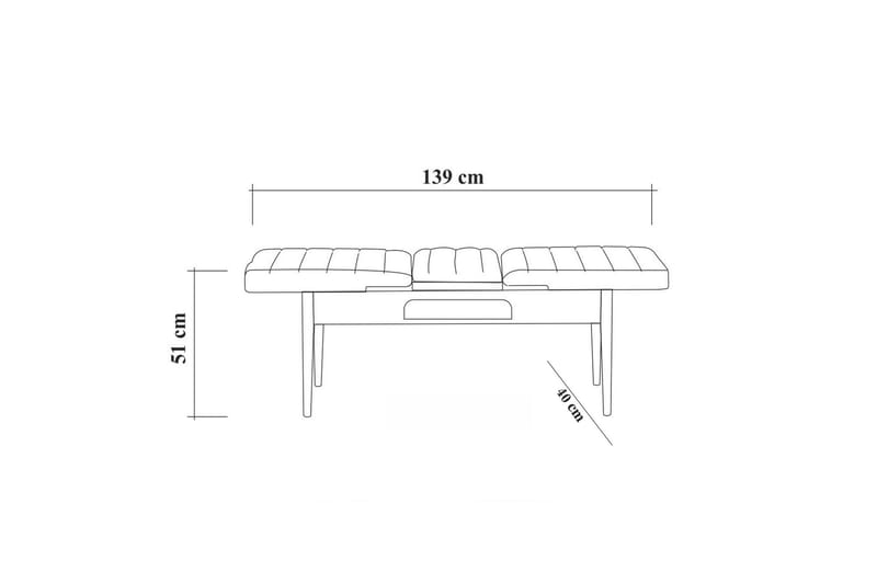 Spisegruppe 4 deler Swonger 75 cm - Hvit | Antrasitt - Møbler - Bord - Spisegruppe