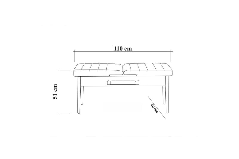 Spisegruppe 4 deler Swonger 75 cm - Hvit | Antrasitt - Møbler - Bord - Spisegruppe