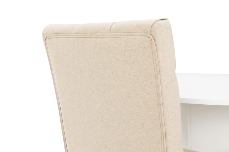 Spisegruppe Blocco 120 cm Hvit/Beige - Beige - Møbler - Bord - Spisegruppe