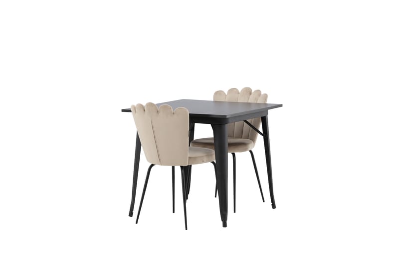 Tempe Matgruppe 80 cm Rektangulær med 2 Limhamn stoler - Beige - Møbler - Bord - Spisegruppe