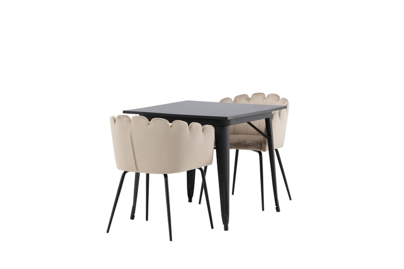 Tempe Matgruppe 80 cm Rektangulær med 2 Limhamn stoler - Beige - Møbler - Bord - Spisegruppe