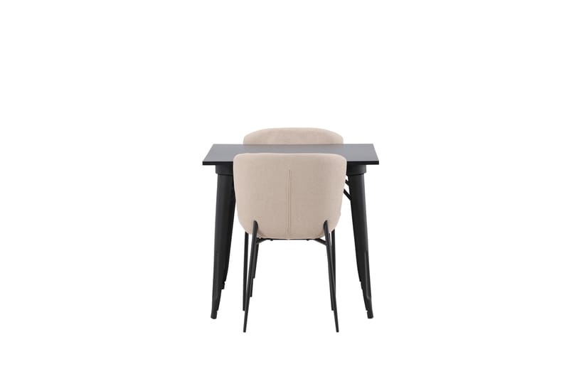 Tempe Matgruppe 80 cm Rektangulær med 2 Modesto stoler - Beige - Møbler - Bord - Spisegruppe