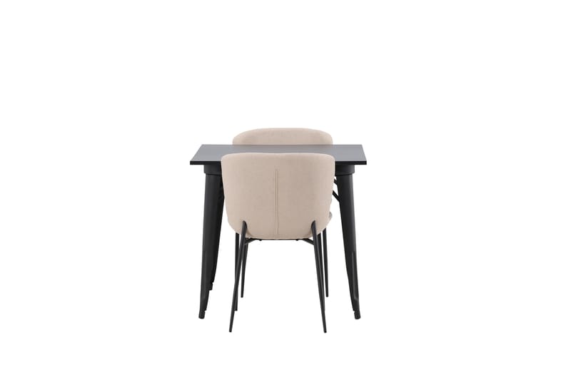 Tempe Matgruppe 80 cm Rektangulær med 2 Modesto stoler - Beige - Møbler - Bord - Spisegruppe