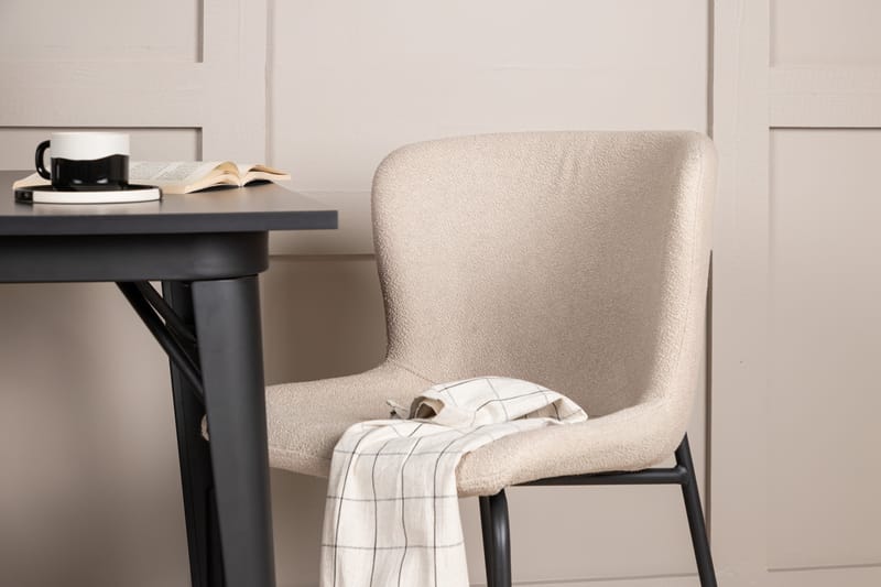 Tempe Matgruppe 80 cm Rektangulær med 2 Modesto stoler - Beige - Møbler - Bord - Spisegruppe