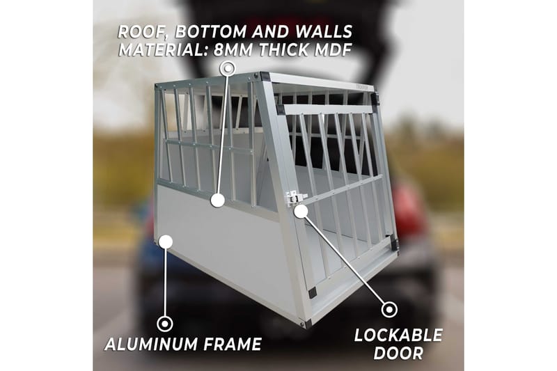 Trekker Hundebur M - Grå - Møbler - Husdyrmøbler - Hundemøbler - Hundetilbehør & hundeaccessoarer - Hundegrind & hundegjerde