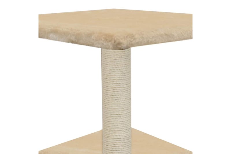 Kloretre med klorestolpe i sisal 55 cm beige - Beige - Møbler - Husdyrmøbler - Kattemøbler - Klorestativ & kloremøbler