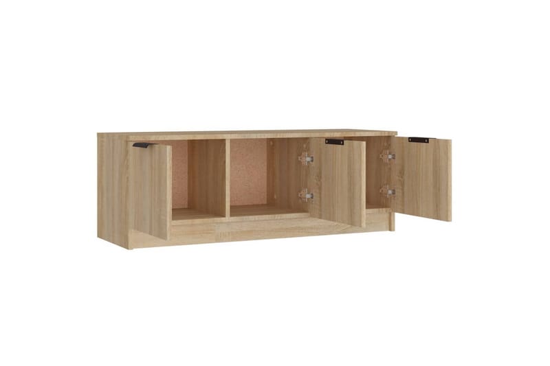 beBasic TV-benk sonoma eik 102x35x36,5 cm konstruert tre - Brun - Møbler - TV- & Mediamøbler - TV benk & mediabenk