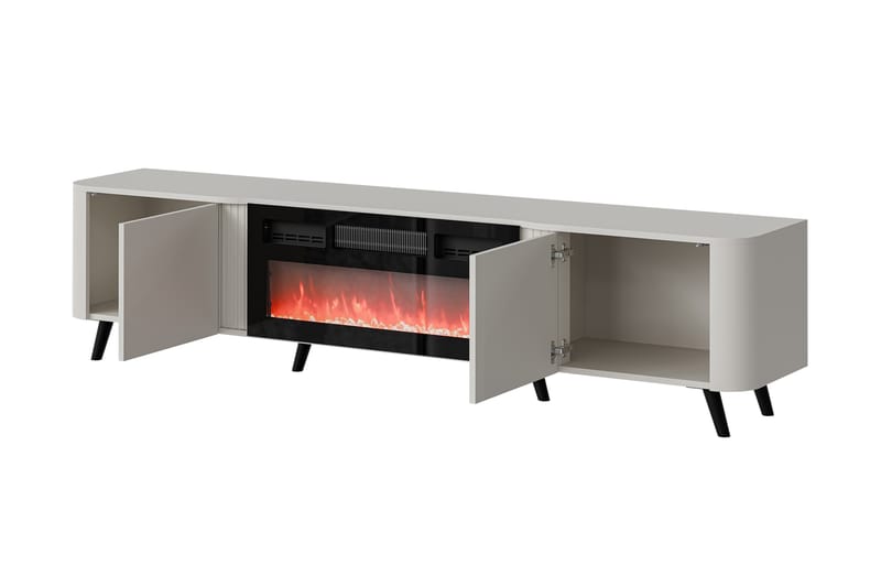 Clement TV-benk 200 cm - Beige - Møbler - TV- & Mediamøbler - TV benk & mediabenk