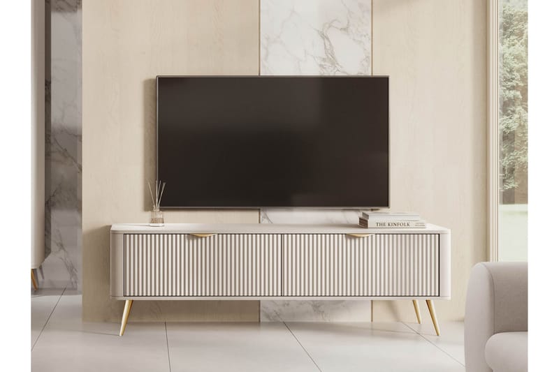 Forba TV-benk 164 cm - Beige - Møbler - TV- & Mediamøbler - TV benk & mediabenk