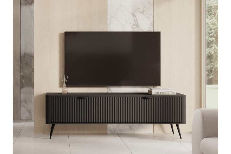 Forba TV-benk 164 cm - Svart - Møbler - TV- & Mediamøbler - TV benk & mediabenk