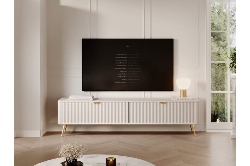 Forba TV-benk 200 cm - Beige - Møbler - TV- & Mediamøbler - TV benk & mediabenk