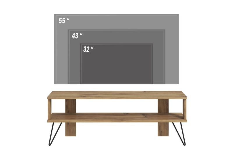 Greger TV-benk 120 cm - Eik - Møbler - TV- & Mediamøbler - TV benk & mediabenk