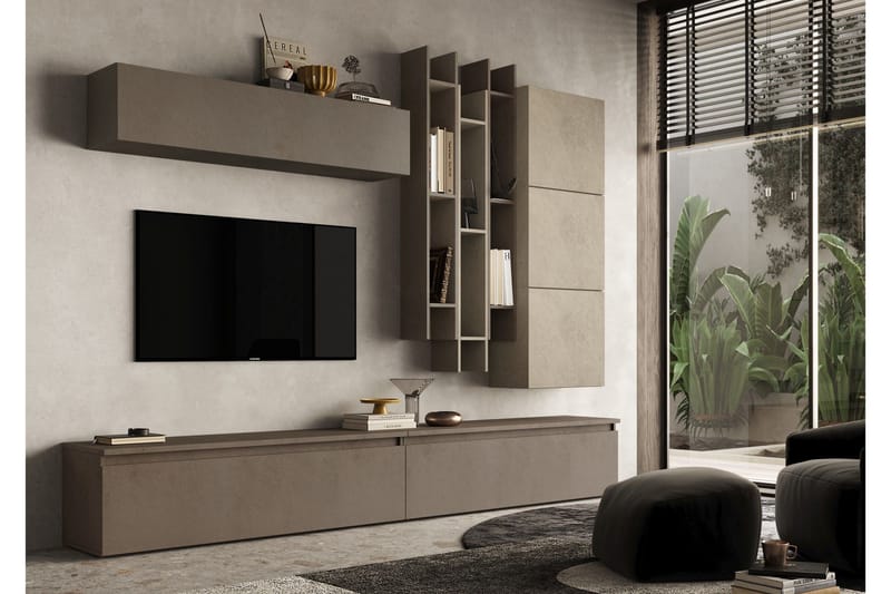 Infinity Tv-möbelset 276x40 cm - Brun - Møbler - TV- & Mediamøbler - TV-møbelsett