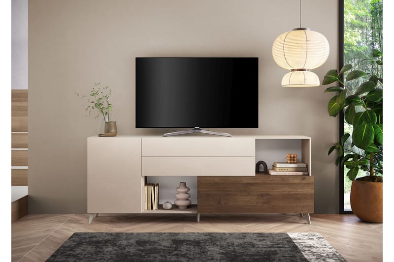 Monaco Tv-bänk 241x42 cm - Messing - Møbler - TV- & Mediamøbler - TV benk & mediabenk