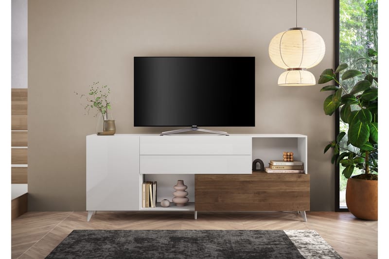 Monaco Tv-bänk 241x42 cm - Messing - Møbler - TV- & Mediamøbler - TV benk & mediabenk