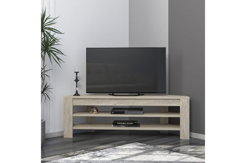 Oderzo TV-benk 120 cm - Travertin - Møbler - TV- & Mediamøbler - TV benk & mediabenk