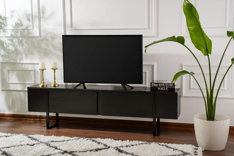 Serenity Tv-benk 180x30 cm - Svart - Møbler - TV- & Mediamøbler - TV benk & mediabenk