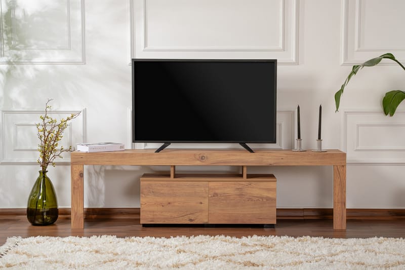 Shanah Tv-benk 180x31 cm - Tre - Møbler - TV- & Mediamøbler - TV benk & mediabenk