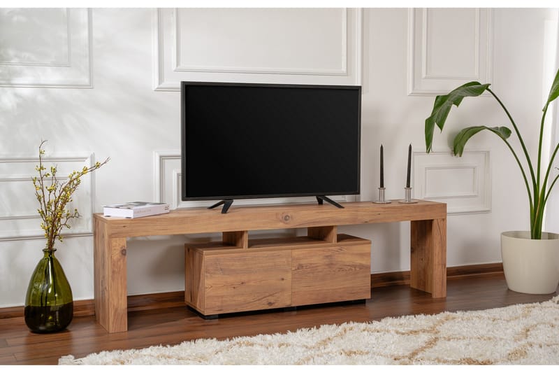 Shanah Tv-benk 180x31 cm - Tre - Møbler - TV- & Mediamøbler - TV benk & mediabenk