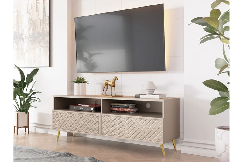 TV-benk Hester 150 cm - Sand beige - Møbler - TV- & Mediamøbler - TV benk & mediabenk