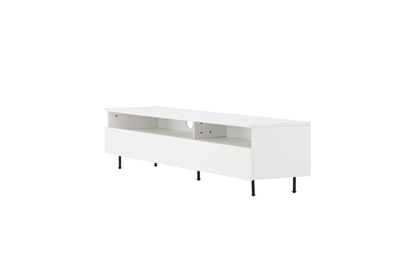 Navarra Tv-benk 180x40 cm - Hvit - Møbler - TV- & Mediamøbler - TV benk & mediabenk