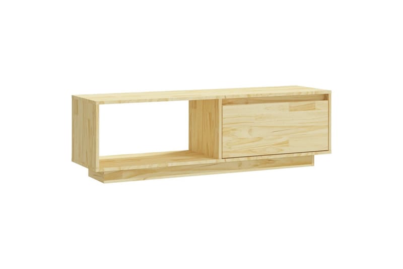 TV-benk 110x30x33,5 cm heltre furu - Brun - Møbler - TV- & Mediamøbler - TV benk & mediabenk