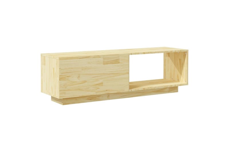 TV-benk 110x30x33,5 cm heltre furu - Brun - Møbler - TV- & Mediamøbler - TV benk & mediabenk