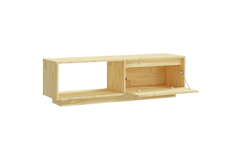 TV-benk 110x30x33,5 cm heltre furu - Brun - Møbler - TV- & Mediamøbler - TV benk & mediabenk