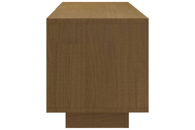 TV-benk 110x30x33,5 cm heltre furu honningbrun - Brun - Møbler - TV- & Mediamøbler - TV benk & mediabenk