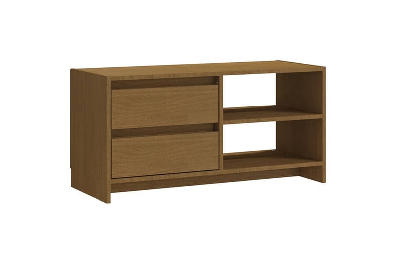 TV-benk 80x31x39 cm heltre furu honningbrun - Brun - Møbler - TV- & Mediamøbler - TV benk & mediabenk