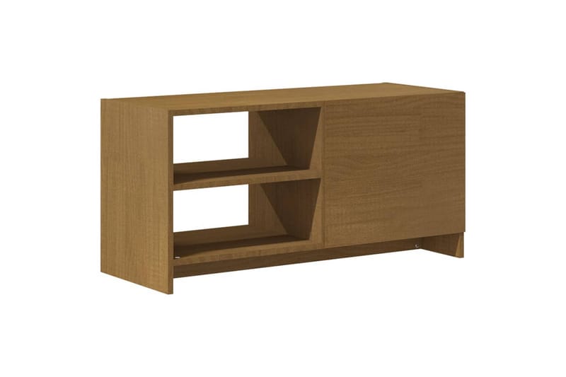 TV-benk 80x31x39 cm heltre furu honningbrun - Brun - Møbler - TV- & Mediamøbler - TV benk & mediabenk