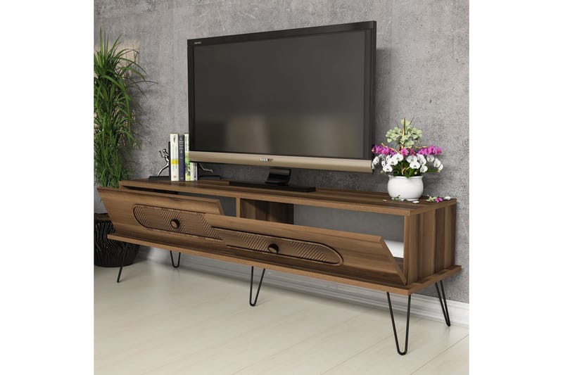 TV-benk Amtorp 145 cm - Brun - Møbler - TV- & Mediamøbler - TV benk & mediabenk