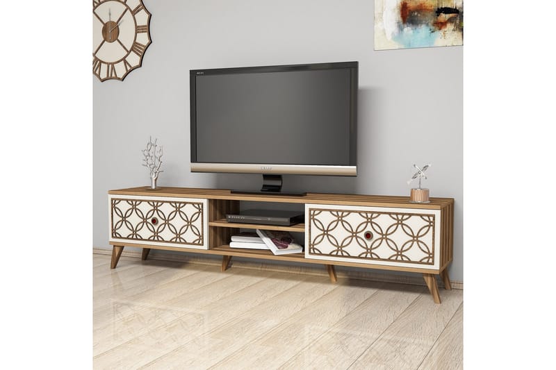 TV-benk Amtorp 180 cm - Brun - Møbler - TV- & Mediamøbler - TV benk & mediabenk