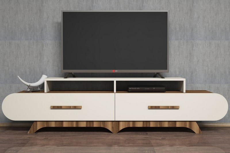 TV-Benk Amtorp 205 cm - Brun - Møbler - TV- & Mediamøbler - TV benk & mediabenk