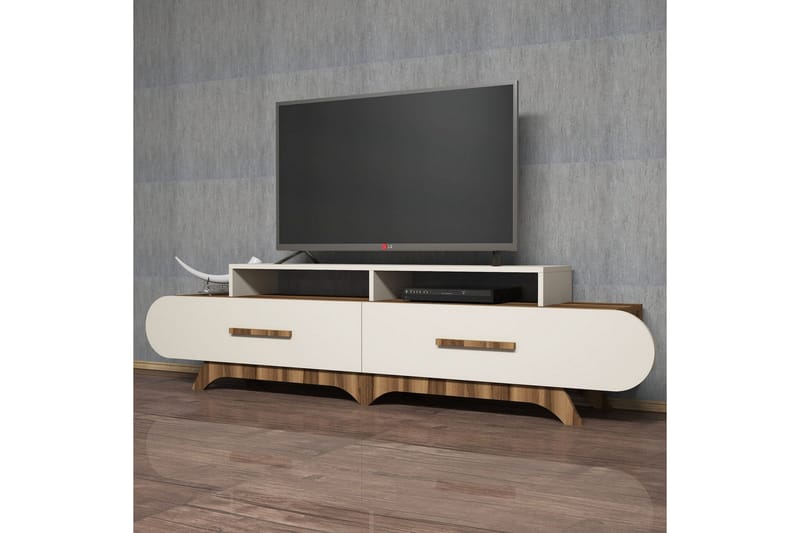 TV-Benk Amtorp 205 cm - Brun - Møbler - TV- & Mediamøbler - TV benk & mediabenk