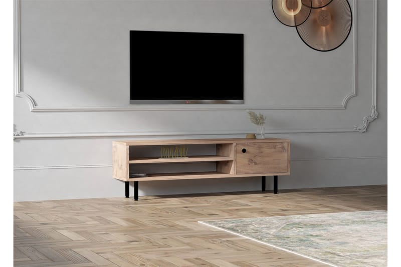 TV-benk Ashemark 120 cm - Natur - Møbler - TV- & Mediamøbler - TV benk & mediabenk