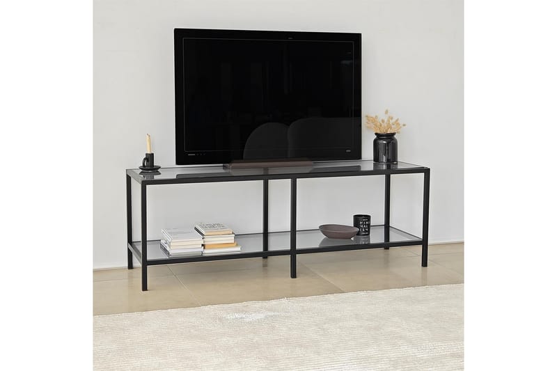 TV-benk Basico 130 cm - Svart - Møbler - TV- & Mediamøbler - TV benk & mediabenk