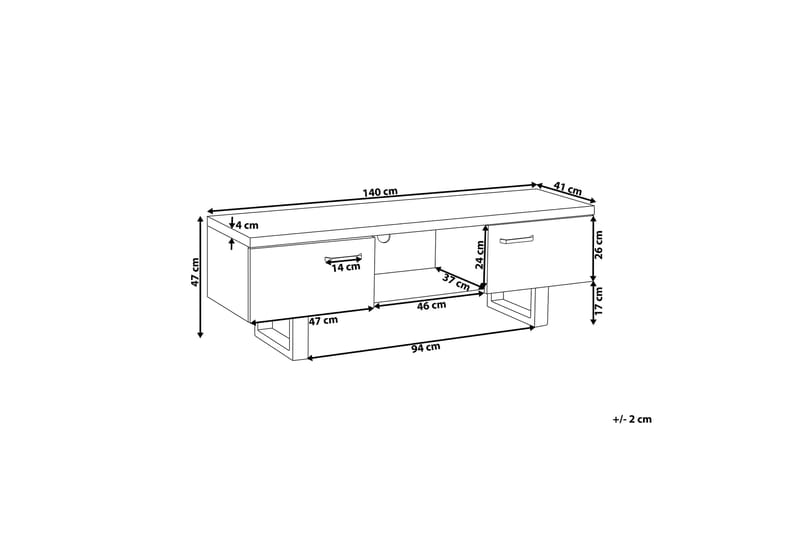 TV-Benk Fenlason 140 cm - Tre|Natur - Møbler - TV- & Mediamøbler - TV benk & mediabenk