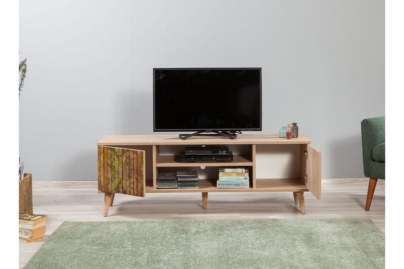 TV-Benk Gillberga 140 cm - Brun - Møbler - TV- & Mediamøbler - TV benk & mediabenk