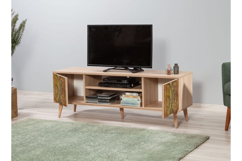 TV-Benk Gillberga 140 cm - Brun - Møbler - TV- & Mediamøbler - TV benk & mediabenk