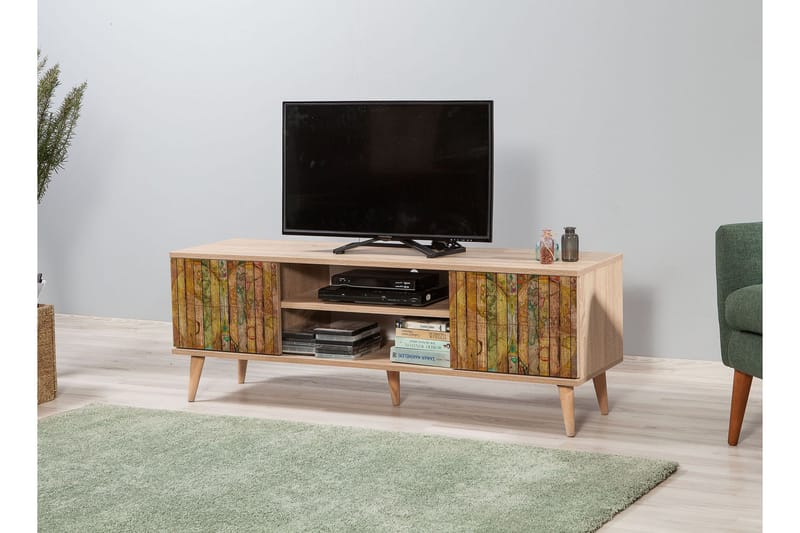 TV-Benk Gillberga 140 cm - Brun - Møbler - TV- & Mediamøbler - TV benk & mediabenk