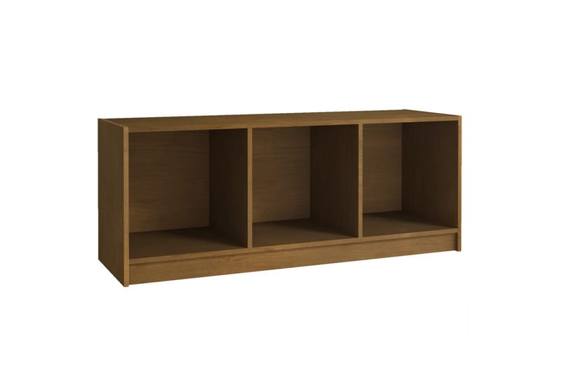 TV-benk honningbrun 104x33x41 cm heltre furu - Brun - Møbler - TV- & Mediamøbler - TV benk & mediabenk