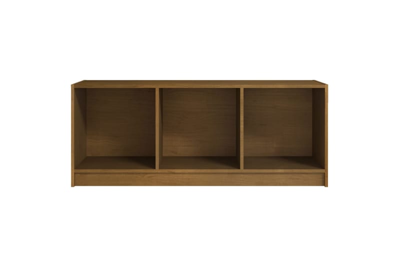 TV-benk honningbrun 104x33x41 cm heltre furu - Brun - Møbler - TV- & Mediamøbler - TV benk & mediabenk