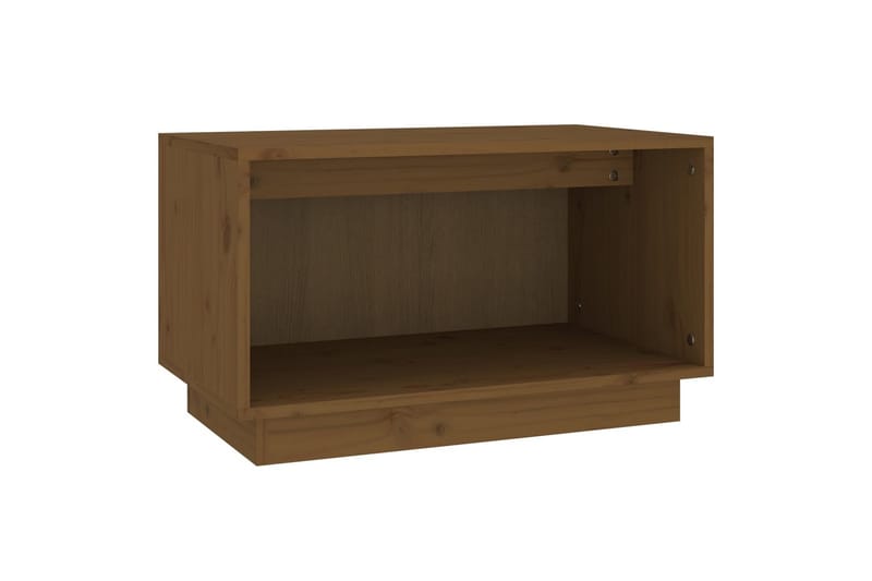 TV-benk honningbrun 60x35x35 cm heltre furu - Brun - Møbler - TV- & Mediamøbler - TV benk & mediabenk