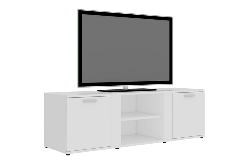 TV-benk hvit 120x34x37 cm sponplate - Hvit - Møbler - TV- & Mediamøbler - TV benk & mediabenk