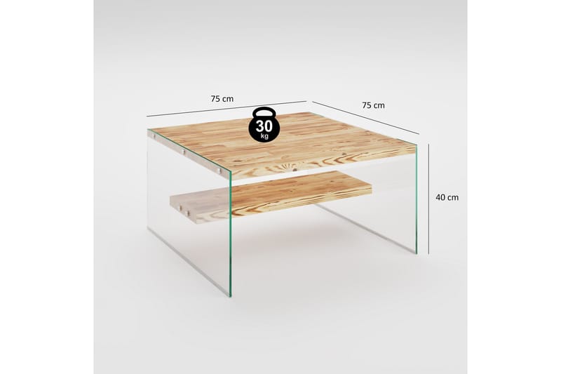 TV-benk Kruisland 120 cm - Natur - Møbler - TV- & Mediamøbler - TV benk & mediabenk