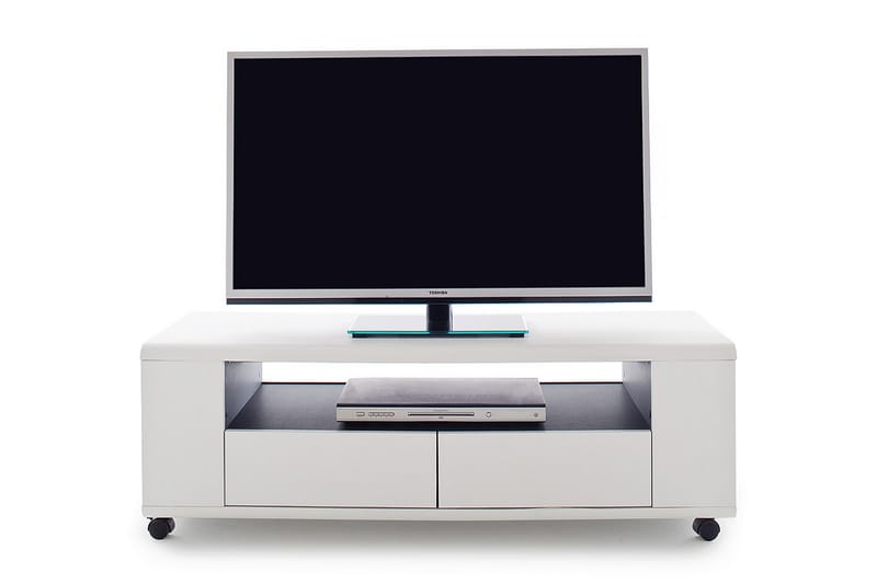 TV-benk Levilou 119 cm - Hvit - Møbler - TV- & Mediamøbler - TV benk & mediabenk