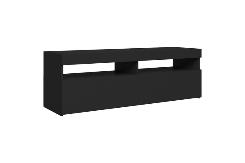 TV-benk med LED-lys svart 120x35x40 cm - Svart - Møbler - TV- & Mediamøbler - TV benk & mediabenk