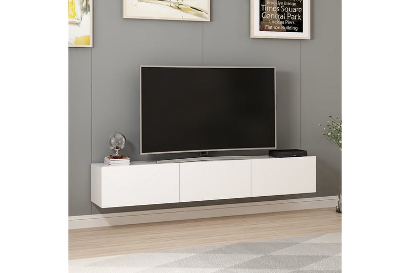 TV-benk Nako 180 cm - Hvit - Møbler - TV- & Mediamøbler - TV benk & mediabenk